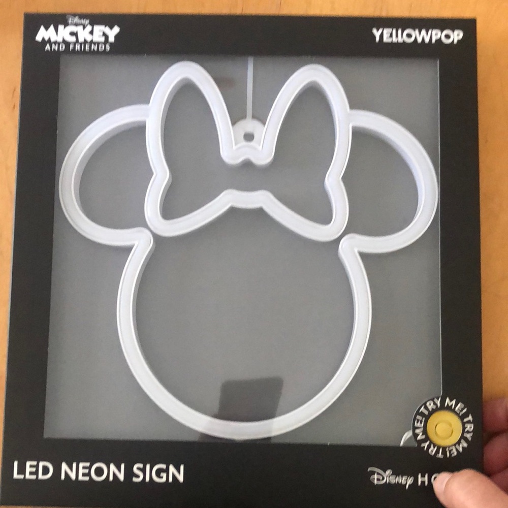 Disney Minnie Mouse Ears Yellowpop LED Neon Sign